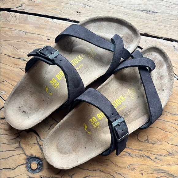 Birkenstock Mayari Black Sandals Size 36 EXCELLENT - Picture 2 of 16